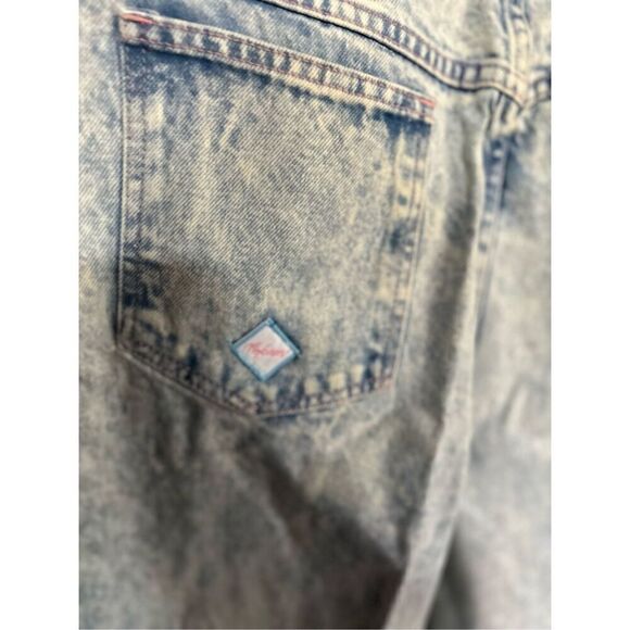 No Excuses NWT 90s Mom Light Acid Washed Jeans Pink Heart Detailed at Ankle Size - Picture 8 of 8